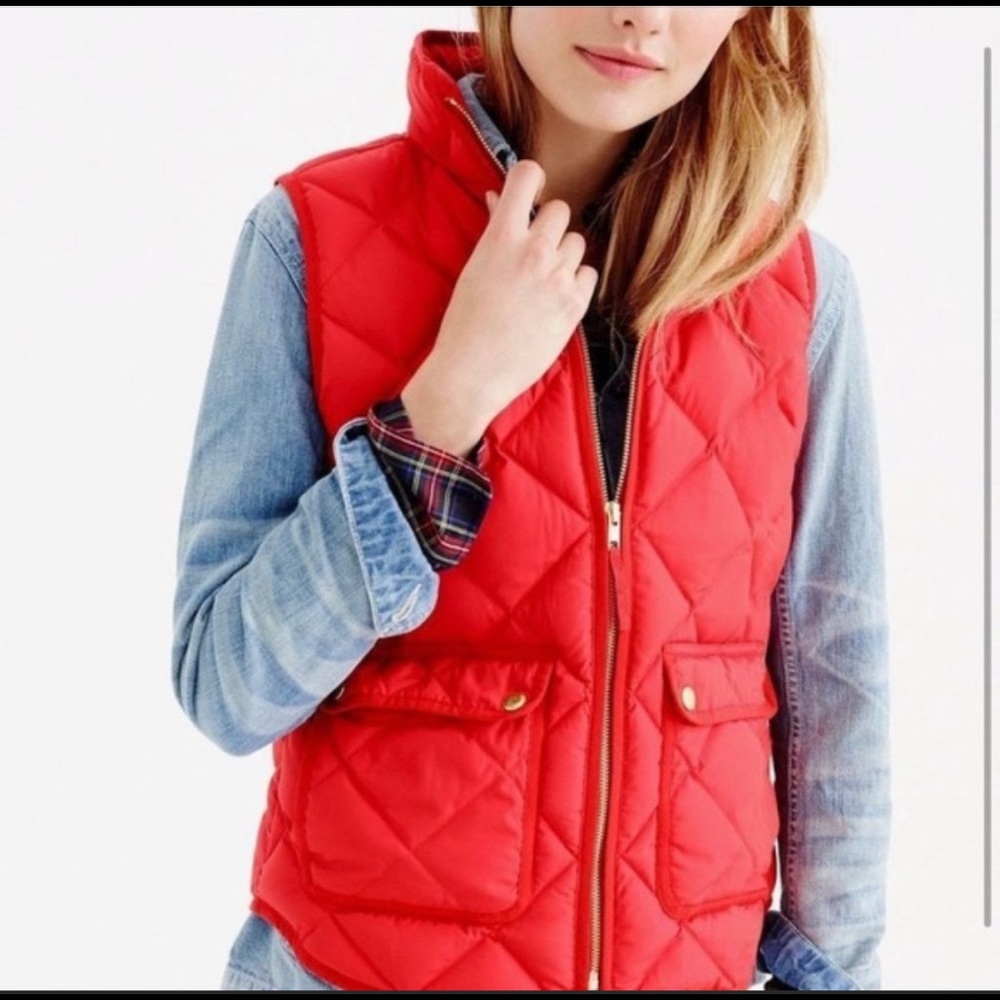 J Crew Excursion Quilted Down Vest
